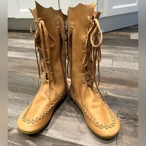 Gipsy Dharma Handmade Lace Up Boots EU 39 US 8 Fairy Festival Cosplay $270 New